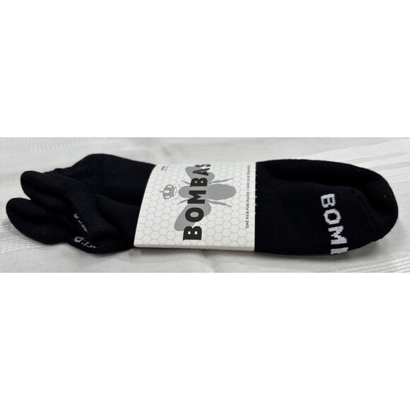 Bombas 3-Pair Solid Black Unisex Socks Size Large Adult Low Cut Ankle NWT - Picture 6 of 6